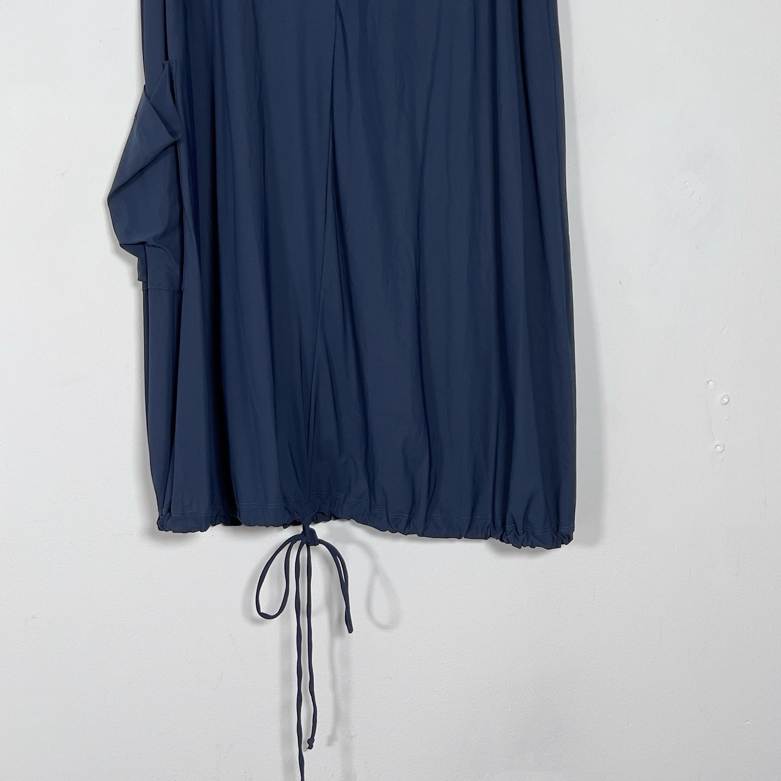 Bryn Walker Oden Cowl Neck Lantern Tunic Top Sz S Navy Blue Sleeveless — image 5 of 8